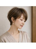大人エレガントショートボブ　20代 30代 40代 50代 60代髪質改善