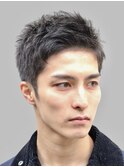 Haleニュアンスパーマスパイキーショートバーバーフェザーパーマ