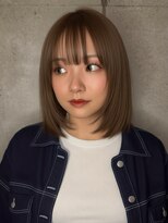 クーエフー(coo et fuu)&nbsp;冬ショート大人かわいい小顔韓国へア艶感アッシュグレージュ