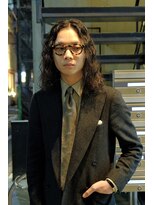 ブークル(boucle)&nbsp;メンズロングパーマ　ソバージュパーマ　ロングスパイラルパーマ