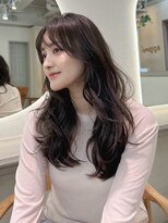 アプリ 大宮西口(appri)&nbsp;６韓国風ロングレイヤー顔まわりカット前髪艶髪透明感カラー