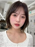 新杉田顔周りレイヤーカットダブルカラー白髪ぼかしハイライト