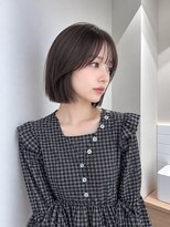 フォト 新宿三丁目(foto)&nbsp;地毛風縮毛矯正韓国風顔まわりレイヤー小顔ボブ切りっぱなしボブ