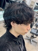 フィフス 大分(fifth)&nbsp;大分シャドウパーマメンズカットラウンドマッシュツーブロック