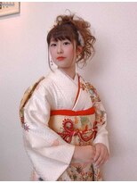 ヘアーアミューズ(HAIR AMUSE)&nbsp;成人式ヘア　サイドシニヨン