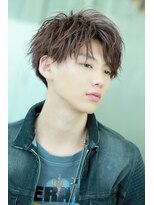 リップス 表参道店(LIPPS)&nbsp;ルーズなパーマ　【ルーズコンママッシュ】2ブロック　刈り上げ