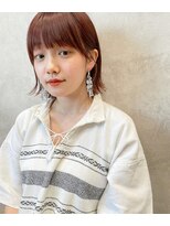 メゾンドイギー(MAISON de IGGY)&nbsp;ぷつっと切りっぱなしbob＊チェリーブラウン/イメチェン/モード