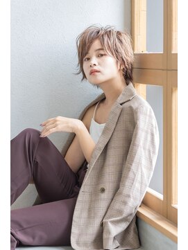 トティア 堀江(Totia) 【Totia堀江】大人スパイキーショート×カーキアッシュ