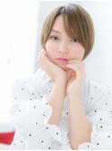 関内/髪質改善/ホワイティグレージュ×ボブウルフショートe