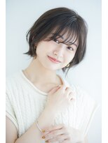 ハチ(hachi)&nbsp;ロブヘア/オリーブベージュ/ロングレイヤー/鎖骨ミディアム