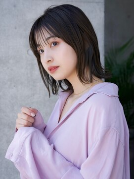 エインアンリー 表参道(AIN.ANLY.) 前髪あり外はねボブ20代30代40代【AIN.表参道】川原大地