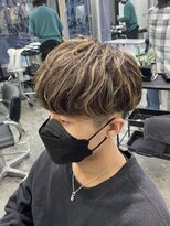 メンズヘアトーキョー 原宿(MEN'S HAIR TOKYO) 【ハイライトマッシュ】ツーブロック/ナチュラルマッシュ