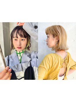 color－自分らしく、楽しさ無限。ショート/ボブ/髪質改善/ブリーチ