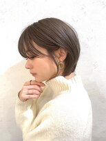 ロンドソレイユ 池袋(Lond soleil)&nbsp;ショート/前髪/グレーベージュ×ブリーチなし/髪質改善[池袋]
