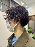刈り上げショート/ハンサムショート/ショートパーマ/パーマ