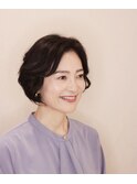 フェミニンカールボブ　３０代４０代５０代　表参道青山