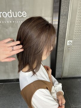 エルピス 中央林間店(elpis) 透明感ブリーチなし白髪ぼかし