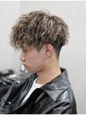 短髪/ハイライト/ツイストスパイラル/メンズパーマ/姫路