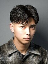 メンズサロン ゴールド 名古屋(GOALD) ラルフカール　ニュアンスパーマ　毛流れパーマ　スキンフェード