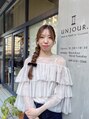 アンジュール 鹿児島中央店(UNJOUR.)/前田　枝歩[髪質改善/縮毛矯正/ブリーチ]