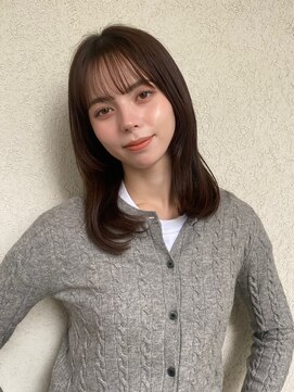 ガーデン ミサト 三郷中央(garden misato) 簡単可愛いワンカールミディアム/ブリーチなしブラウンベージュ