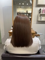 アンクル(ancre)&nbsp;艶髪ストレート×ボブ×ナチュラルブラウン×髪質改善【広島】