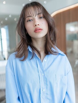 メゾンバイハバナ(maison by HAVANA) 20代30代大人かわいい韓国風ウェーブパーマ小顔前髪こなれミディ