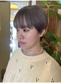 グレージュ マッシュショート ブリーチカラー 小松菜奈 銀座