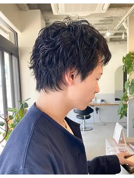 バショ(ba sho) メンズショート/ニュアンスパーマ