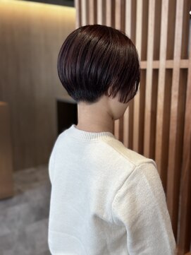 刈り上げハンサムショート×レッドブラウン　　五十嵐