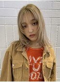 下北沢切りっぱなしボブリーチカラーダブルカラーレイヤーボブ◇