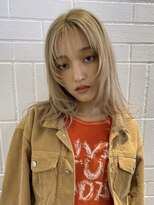 デート 下北沢(DATE) 下北沢切りっぱなしボブリーチカラーダブルカラーレイヤーボブ◇