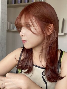 キイヘアーデザイン(key hair design) ブリーチなし！ピンクブラウンカラー