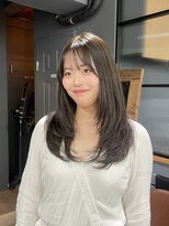 ロフティー 清澄白河(LOFTY)&nbsp;ワンホンレイヤー/スモーキーブラウン/顔周りカット/髪質改善/