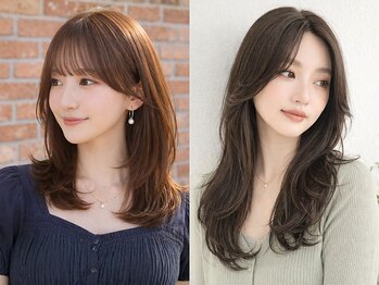 ラルジュヘアイコール(Large hair equal =)の写真/繊細な顔周りレイヤーカット技術で自宅での再現性◎トレンドを取り入れた似合わせスタイルはお任せ！