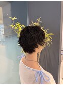 動きのあるショートパースタイル