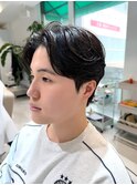 韓国ヘア　カルマパーマ×ダウンパーマ×センターパート
