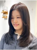 顔周りレイヤーフェイスレイヤー小顔レイヤー レイヤーカット