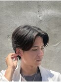 曲がる縮毛矯正センターパート/刈り上げ/マイクロバブル
