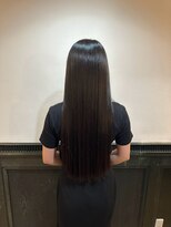 スリー(THREE) 【髪質改善】ツヤ髪ストレートロング、朝ラクヘア