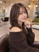 ラファンジュ ヘアー(Rohange hair)&nbsp;ミントグレージュ/流しバング/シアーバング
