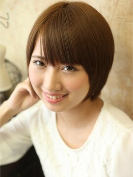 モニカ 横須賀中央店(Monica) 適度なシースルー感が良い◎ハッピー＆シックなストレートボブ