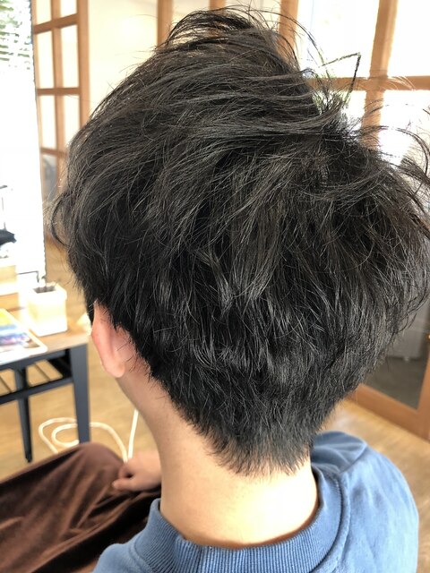 ふんわりパーマのメンズショートstyle☆