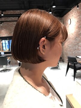オーガニック アトリエ 大宮(organic+atelier) オーガニックカラーで艶のショートボブ×大宮×エヌドット
