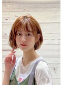 グランジマッシュショート_フォギーベージュ耳かけ