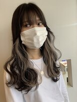 トロニー(TLONY) 渋谷 透明感グレー/シールエクステインナーカラー/miaki