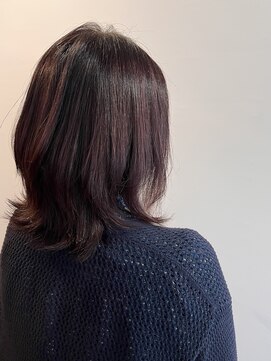 ピュアソウル(Pure Soul) ニューヨークドライカット★外ハネボブ×カシスレッド[渋谷]