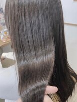 ケアリー 武蔵小杉(Carelly) 大人かわいい前髪セシルカットココアブラウンフリンジウェーブ