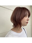 熊本ネオウルフカット20代ヘアスタイルカラー