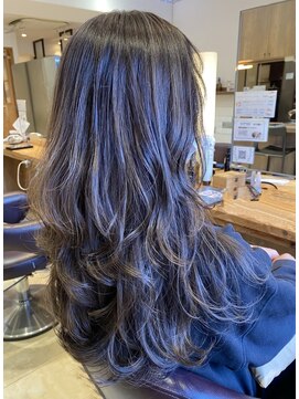 ネオリーブニコ 大井町店(Neolive Nico) ロングハイレイヤー×ハイライトカラー　ベージュ